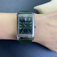 Jacuzzi Reverso Classic Straw Duoface Small Men's Flip Series Square Watch Double-Sided Dual Time Zo