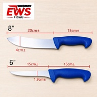 Professional 8" & 6" Pisau Penyembelihan / Pisau Pemotong Tulang - 5Cr15Mov Steel, Tajam & Tahan Lam