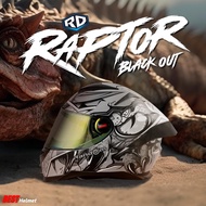 new 2025 ลายใหม่ หมวกกันน็อค RD CZR BT RAPTOR ดำ-เทาด้าน ราคา จาก 1790.- เหลือ 1490.- มอเตอร์ไซค์ Mo