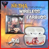READY STOCK Nezha Earbuds  Wireless + Earbud Casing + Pouch + Watch Loud Sound + Bass