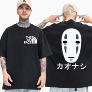 Anime Spirit Away Totoro T-shirt Mens Womens Studio Ghibli No Face Man T-shirts Miyazaki Hayao Carto