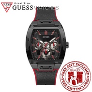 Guess Watches GW0202G7 Men's Black Case 2-Tone Genuine leather/Silicone Watch