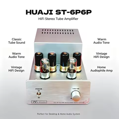 Newest ST-6P6P 6N9P+6P6P Push-Pull Tube Amplifier DIY Kit, Output Power: 12W×2, Frequency Response: 