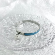 【 日本直送 名牌中古包 】HERMES 愛馬仕 手鐲 銀藍色 凱莉 vintage 古董 wwkytm