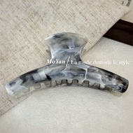 New Mello Pink Mint Watercolor Hair Claw Clip Elegant Personality Back of Head Bun Hair Accessory Fa