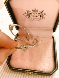 Juicy Couture 愛心鑽石耳環圈