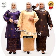 Long Kurung Dress | Size 9XL-12XL | Songket bracket| 100% cotton| All colors| Songket Kurung series