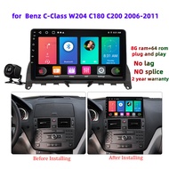 Honxun 8GB+64 no lag android head unit for  Benz C-Class W204 C180 C200 2006-2011 ESSGOO ASTRAL Kenw