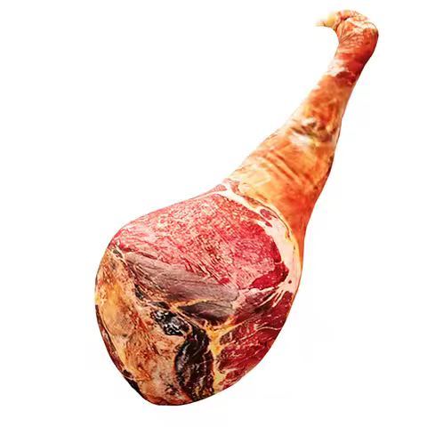 50cm Prank Vivid Ham Pillow Funny Food Pillow Funny Gift Bacon Food Bolster Home Decoration Bacon Th