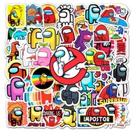 Among Us 50 pcs DIY Waterproof Non Repeating Stickers Pack