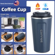 ✅380ML/510ML 304 Double Stainless Steel Coffee Mug Car Thermos Mug Leak Proof Travel Thermos Cup Fla