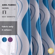 ADEL WAVE Kain Langsir Blackout Bidang 110” Potong Meter Jacquard Corak Curtain Fabric