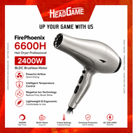 FirePhoenix 6600H Hair Dryer Professional 2400W BLDC Brushless Motor (Grey)