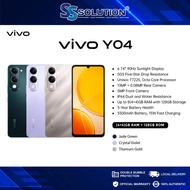 Vivo Y04 (4+4)GB+128GB | 5500 mAh (5-Year Battery Health) I SGS Five-Star drop resistance I