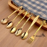 UNIQUE Spoon / Spoon Fork / Gold Spoon Fork / Decoration