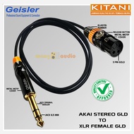 KITANI - audio cable best head cable/ Akai Stereo GLD to XLR Female GLD GEISLER - WANG
