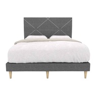[Bed Set] Volga Fabric Bed Frame + Honey Zerostress Coconut Fibre 12 inch Spring Mattress