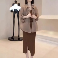 Daaimei Yiyuan 2024 Slim-Fit Split Sling Dress for Women