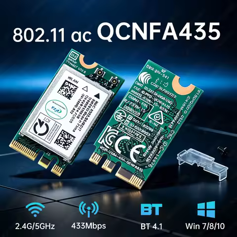 WiFi Bluetooth 4.1 Wireless Card 433M 802.11ac Dual Band 2.4G/5GHz M.2 NGFF Network Adapter for Lapt