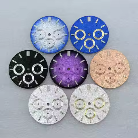 31.8mm No Logo VK63 Matte Sand Texture Watch Dial Suitable For AP Royal Oak Seiko VK63 Quartz Moveme