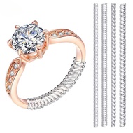 [3-5 Days Arrive] Invisible Ring Sizer Tool Transparent 10cm, TPU Adjuster with 4 Styles (Round/Flat