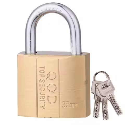 Copper Padlock Luggage Case Locker High Security Pad Locks with 3 Keys for Luggage Case Locker Home 