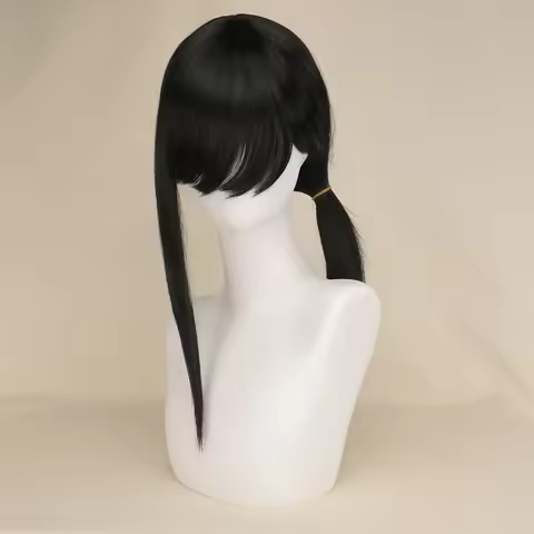 Chainsaw Man Higashiyama Kobeni Cosplay Wig Black Bangs Short Hair Heat Resistant Fiber Hair Hallowe