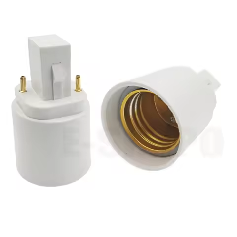 2Pin G24 To E27 Lamp Holder Adapter 1pc G24d To E26 LED Light Base Converter,Allow You Install E27 S