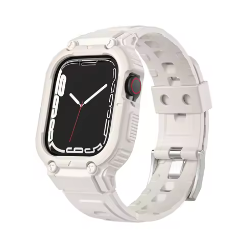 New Compatible with Apple Watch Band 40mm 45mm 49mm Bumper Case, Rugged Men Bands for Apple Watch SE