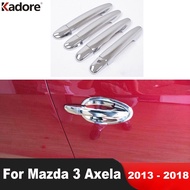 Door Handle Cover Trim For Mazda 3 Mazda3 Axela 2013 2014 2015 2016 2017 2018 Chrome Car Door Handles Catch Overlay Accessories
