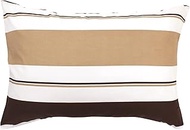 Merry Night FF16112-93 Pillow Cover, Double Border, Brown, Approx. 16.9 x 24.8 inches (43 x 63 cm), 