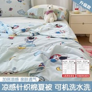 A類涼感兒童空調被 幼稚園午睡寶寶夏涼被 冰絲被薄款夏被 可機水洗（平行進口）（快遞送貨上門）