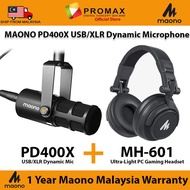 MAONO PD400X USB/XLR Dynamic Microphone with Boom Arm PD 400X PD-400X PD-400-X MH-601 MH601 MH 601 A