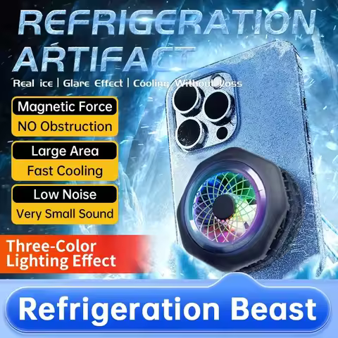 HK-4 PRO Magnetic/ Back-clip 2 in 1 Mobile Phone Universal Cooler Semiconductor Cooling Fan Freeze R
