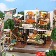 CUTEBEE Jungle Momo Tea Pocket House diy Cottage Model Cottage Attic Exchange Gifts Birthday Gifts D