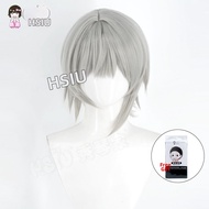 HSIU | Electric Arc Side Part Fluffy Silver Short Wig