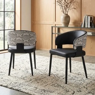Furniture Direct HANCOOK Dining Arm Chair-Black