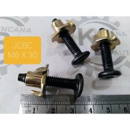 JCBC M6 X 30 BOLT / SPEAKER BOLT / FURNITURE/ KNOCKDOWN M6 Bolt Bolt And Nut