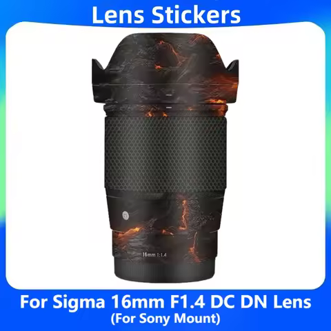 For Sigma 16mm F1.4 DC DN Contemporary (For Sony Mount) Anti-Scratch Camera Lens Sticker Protective 