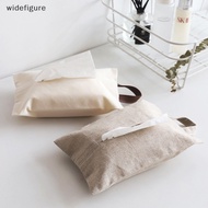 widefigure Japanese-Style Cotton and Linen Tissue Case Napkin Holder for Living Room Table Tissue Boxes Container Home Car Papers Dispenser Holder New
