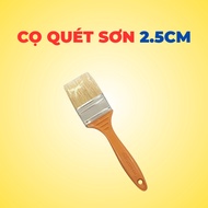 Paint Brush 2.5cm – Water Paint Brush with Sturdy Wooden Handle | Paint Sweeper, Waterproofing Small