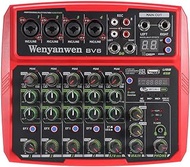 hobbyant WENYANWEN Mini 4 Channel 16 DSP Effect USB Delay and Repeat Efferts Audio Mixer Console With Bluetooth - Color Green