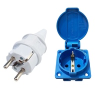 [FAIRLAND] 1PCS Industrial Waterproof Socket European Socket Copper  220V 16A