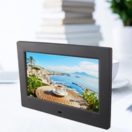 Digital Photo Album 7 Inch 100‐240V Electronic Picture Frame HD 1080P Calendar Function Background M