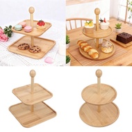 [tenlzsp0bc] Wood Cupcake Stand Dessert Display Stands Two Tiered Trays Cupcake Display Stand for Fa