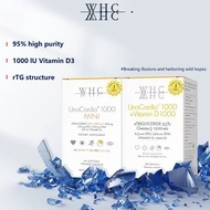 WHC Unocardio 1000+Vitamin D3 Omega-3 Fish Oil  60 Capsules High Strength Omega 3 EPA DHA