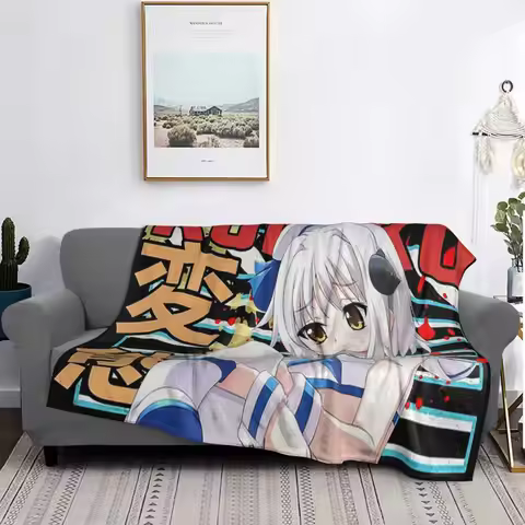 Koneko Toujou V2 High School DxD Urban Anime Design Blanket Warm Flannel Throw Blanket Bedspread for