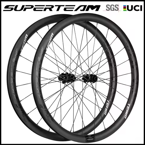 SUPERTEAM Gravel Classic G31-38 Disc Brake Carbon Wheelset 700C Clincher Tubeless Wheels