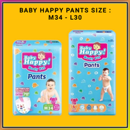 ( PROMO ) Pampers Baby Happy Pants  / Popok Bayi Murah Ukuran M Dan L