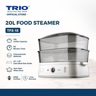 Trio Food Steamer With Jumbo Capacity (20L) | 2-Tier Electric Steamer | Healthy Cooking | Kukus Elek